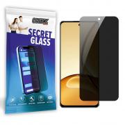Folie sticla securizata GrizzGlass SecretGlass Privacy compatibila cu Realme C63 5G, Negru