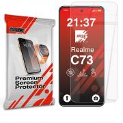 Folie sticla securizata GrizzGlass HybridGlass compatibila cu Realme C73 5G, Transparent