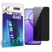 Folie sticla securizata GrizzGlass SecretGlass Privacy compatibila cu Realme 12, Negru