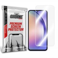 Folie sticla securizata GrizzGlass HybridGlass compatibila cu Samsung Galaxy A54, Transparent