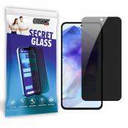 Folie sticla securizata GrizzGlass SecretGlass Privacy compatibila cu Samsung Galaxy A55, Negru