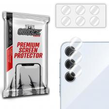 Set de 2 protectii camera foto GrizzGlass HybridGlass compatibile cu Samsung Galaxy A55, Transparent