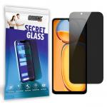 Folie sticla securizata GrizzGlass SecretGlass Privacy compatibila cu Xiaomi Redmi 13C, Negru 2 - lerato.ro