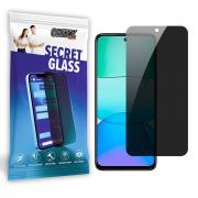 Folie sticla securizata GrizzGlass SecretGlass Privacy compatibila cu Xiaomi Redmi 13, Negru