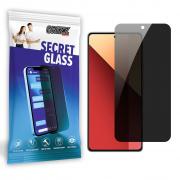 Folie sticla securizata GrizzGlass SecretGlass Privacy compatibila cu Xiaomi Redmi Note 13 Pro 4G, Negru
