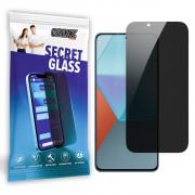 Folie sticla securizata GrizzGlass SecretGlass Privacy compatibila cu Xiaomi Redmi Note 13 Pro 5G, Negru