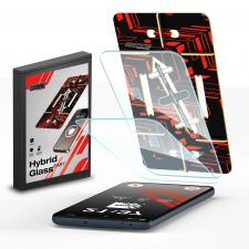 Set 2 folii sticla securizata GrizzGlass HybridGlass Easy, Kit montare inclus, compatibile cu Xiaomi Redmi Note 13 Pro 5G, Transparent