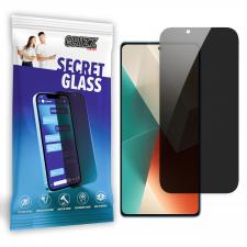 Folie sticla securizata GrizzGlass SecretGlass Privacy compatibila cu Xiaomi Redmi Note 13 5G, Negru