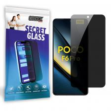 Folie sticla securizata GrizzGlass SecretGlass Privacy compatibila cu Xiaomi Poco F6 Pro, Negru