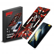 Folie sticla securizata GrizzGlass HybridGlass Easy, Kit montare inclus, compatibila cu Xiaomi Poco F6 Pro, Transparent