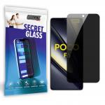 Folie sticla securizata GrizzGlass SecretGlass Privacy compatibila cu Xiaomi Poco F6, Negru 2 - lerato.ro