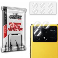 Set 2 protectii camera foto GrizzGlass HybridGlass compatibile cu Xiaomi Poco X6 Pro, Transparent
