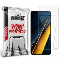 Folie sticla securizata GrizzGlass HybridGlass compatibila cu Xiaomi Poco X6 Pro, Transparent