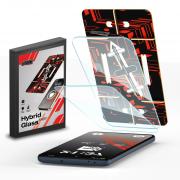 Set 2 folii sticla securizata GrizzGlass HybridGlass Easy, Kit montare inclus, compatibile cu Xiaomi Poco X6 Pro, Transparent