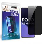 Folie sticla securizata GrizzGlass SecretGlass Privacy compatibila cu Xiaomi Poco X6 Neo, Negru 2 - lerato.ro