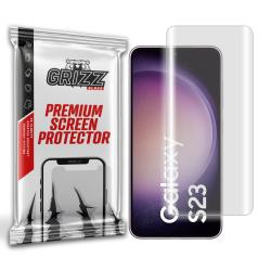 Folie protectie GrizzGlass Hydrofilm compatibila cu Samsung Galaxy S23, Transparent