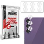 Set de 2 protectii camera foto GrizzGlass HybridGlass compatibile cu Samsung Galaxy S23 FE, Transparent 2 - lerato.ro