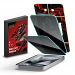 Set 2 folii sticla securizata GrizzGlass SecretGlass Easy Privacy, Kit montare inclus, compatibile cu Samsung Galaxy S25 Ultra, Negru 2 - lerato.ro