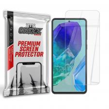 Folie sticla securizata GrizzGlass HybridGlass compatibila cu Samsung Galaxy M55, Transparent