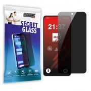 Folie sticla securizata GrizzGlass SecretGlass Privacy compatibila cu Samsung Galaxy M55s, Negru