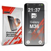 Folie sticla securizata GrizzGlass HybridGlass compatibila cu Samsung Galaxy M36, Transparent