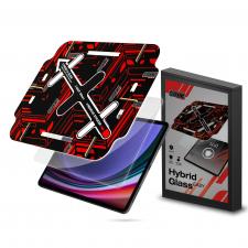 Folie protectie sticla hibrid GrizzGlass HybridGlass Easy, Kit montare inclus, compatibila cu Samsung Galaxy Tab S9 Plus / S10 Plus, Transparent