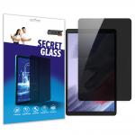 Folie protectie sticla hibrid GrizzGlass SecretGlass Privacy compatibila cu Samsung Galaxy Tab A8, Negru 2 - lerato.ro