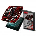 Folie protectie sticla hibrid GrizzGlass HybridGlass Easy, Kit montare inclus, compatibila cu Samsung Galaxy Tab S9 FE, Transparent 2 - lerato.ro