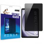 Folie protectie sticla hibrid GrizzGlass SecretGlass Privacy compatibila cu Samsung Galaxy Tab A9, Negru 2 - lerato.ro