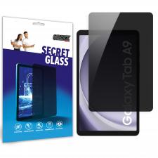 Folie protectie sticla hibrid GrizzGlass SecretGlass Privacy compatibila cu Samsung Galaxy Tab A9, Negru
