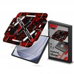 Folie protectie sticla hibrid GrizzGlass HybridGlass Easy, Kit montare inclus, compatibila cu Samsung Galaxy Tab A9, Transparent 2 - lerato.ro
