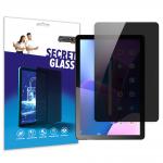 Folie protectie sticla hibrid GrizzGlass SecretGlass Privacy compatibila cu Lenovo Tab M10 Plus Gen 3, Negru 2 - lerato.ro