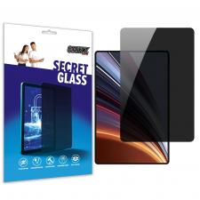 Folii tablete Honor Pad, Folie protectie sticla hibrid GrizzGlass SecretGlass Privacy compatibila cu Honor Pad GT Pro, Negru, lerato.ro