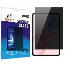 Folii tablete Honor Pad, Folie protectie sticla hibrid GrizzGlass SecretGlass Privacy compatibila cu Honor Pad 10, Negru, lerato.ro