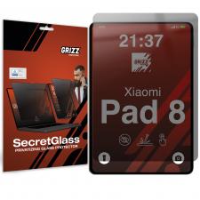 Folii tablete Xiaomi Pad, Folie protectie sticla hibrid GrizzGlass SecretGlass Privacy compatibila cu Xiaomi Pad 8, Negru, lerato.ro