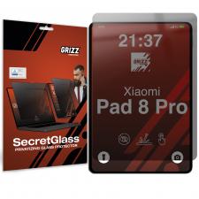 Folii tablete Xiaomi Pad, Folie protectie sticla hibrid GrizzGlass SecretGlass Privacy compatibila cu Xiaomi Pad 8 Pro, Negru, lerato.ro