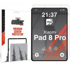 Folii tablete Xiaomi Pad, Folie protectie sticla hibrid GrizzGlass HybridGlass compatibila cu Xiaomi Pad 8 Pro, Transparent, lerato.ro