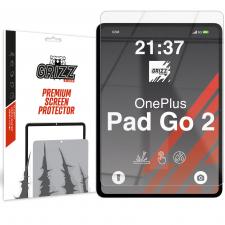Huse Tablete, Folie protectie sticla hibrid GrizzGlass HybridGlass compatibila cu OnePlus Pad Go 2, Transparent, lerato.ro