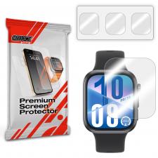 Accesorii Huawei Watch Fit, Set 3 folii protectie GrizzGlass Hydrofilm compatibila cu Huawei Watch Fit 4, Transparent, lerato.ro