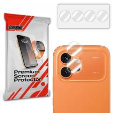 Folii protectie telefoane Honor, Set 2 folii sticla hibrid camera foto GrizzGlass HybridGlass compatibila cu Honor 600, Transparent, lerato.ro