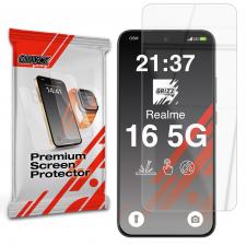 Folie sticla hibrid GrizzGlass HybridGlass compatibila cu Realme 16 5G, Transparent
