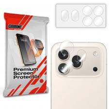 Folii protectie telefoane Honor, Set 2 folii sticla hibrid camera foto GrizzGlass HybridGlass compatibila cu Honor 600 Pro, Transparent, lerato.ro