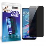 Folie sticla hibrid GrizzGlass SecretGlass Privacy compatibila cu Motorola Moto G45, Negru 2 - lerato.ro