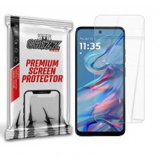 Folii protectie telefoane Motorola, Folie sticla hibrid GrizzGlass HybridGlass compatibila cu Motorola Moto G45, Transparent, lerato.ro