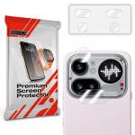 Set de 2 protectii camera foto GrizzGlass HybridGlass compatibile cu Nothing Phone (4a) Pro, Transparent 2 - lerato.ro