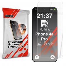 Folie sticla hibrid GrizzGlass HybridGlass compatibila cu Nothing Phone (4a) Pro, Transparent