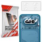 Set de 2 protectii camera foto GrizzGlass HybridGlass compatibile cu Nothing Phone (4a), Transparent 2 - lerato.ro