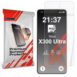 Folie sticla hibrid GrizzGlass HybridGlass compatibila cu Vivo X300 Ultra, Transparent