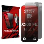 Folie sticla hibrid GrizzGlass SecretGlass Privacy compatibila cu Vivo X300 FE, Negru 2 - lerato.ro