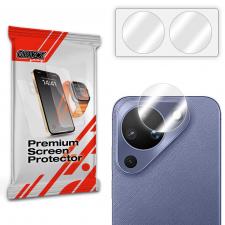 Folii protectie telefoane Huawei, Set de 2 protectii camera foto GrizzGlass HybridGlass compatibile cu Huawei Pura 90 Pro, Transparent, lerato.ro